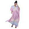 KAFTAN VESTIDO Longo BIXUGRILLO estampada Mandala Maxi Rosa